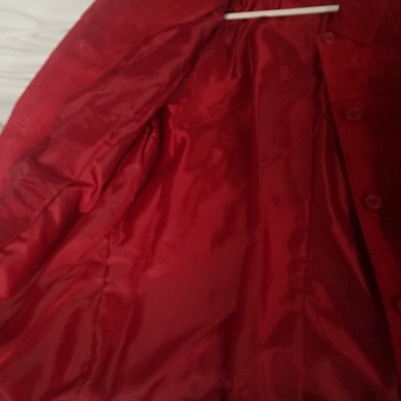 Vintage Jaclyn Smith suede red jacket size larg - Picture 5 of 8